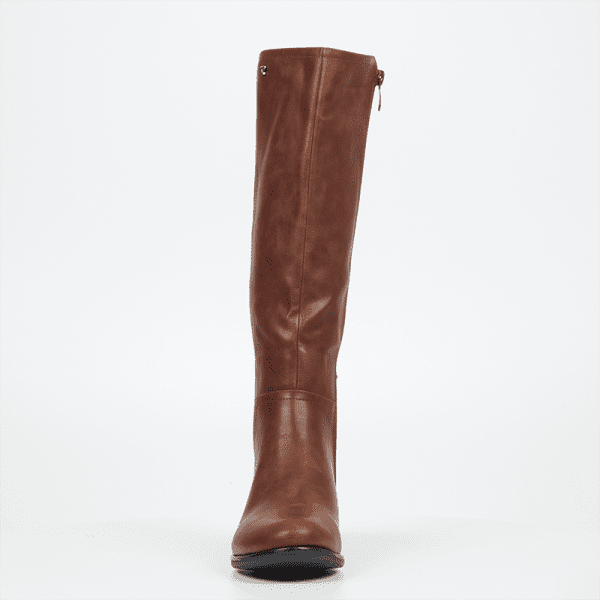 Butterfly Huda 9 High Leather Boot - Tan - Image 3