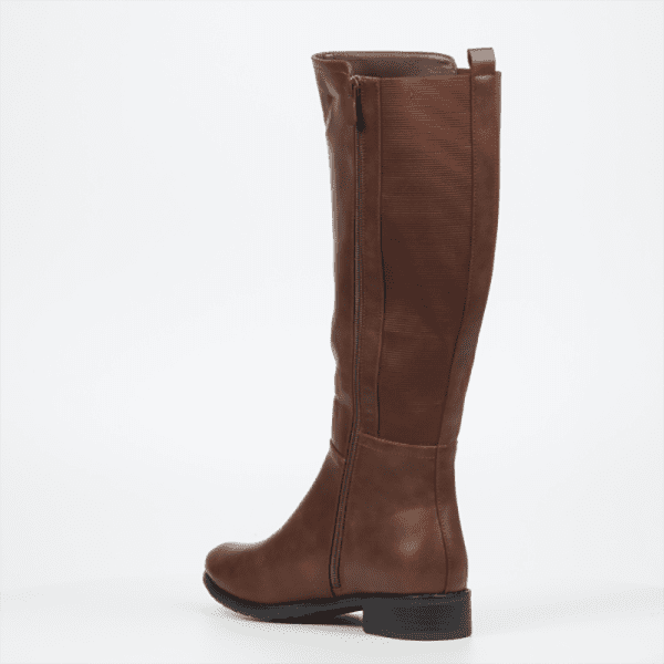 Butterfly Huda 9 High Leather Boot - Tan - Image 6