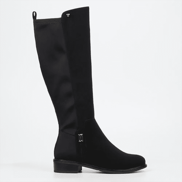 Butterfly Huda 13 High Velvet Boot - Black