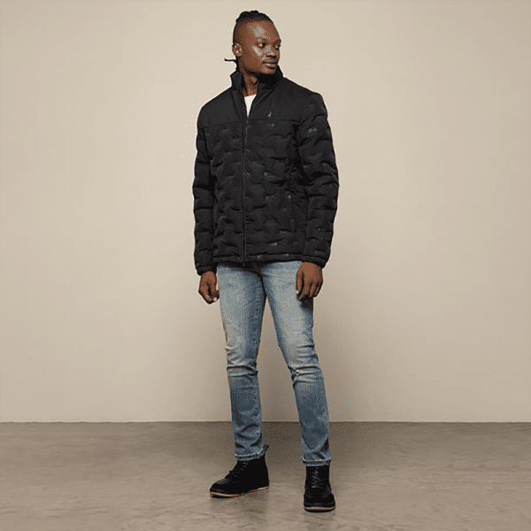 Polo Embossed Puffer Jacket Black - Image 5