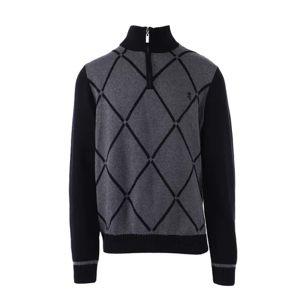 Pringle Tobias 1/4 Knitwear Black