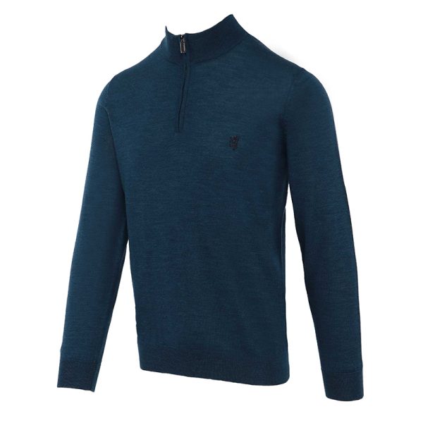 Pringle Leonard 1/4 Zip Merino Knitwear - Image 3