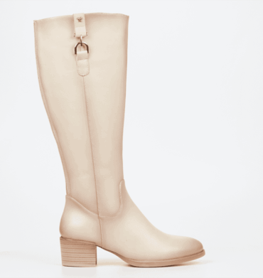 Butterfly Tacoma 1 High Leather Boot - Bone