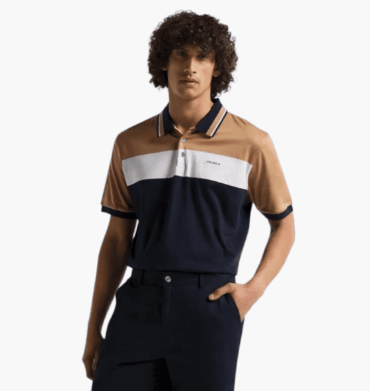 Pringle Lowen Mercerised Golfer Navy