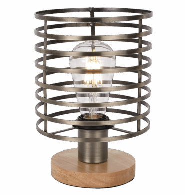 B. Star TL676 Metal Table Lamp with Light Wood Base