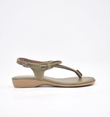 Froggie Spaghetti Strap Sandal in Forest