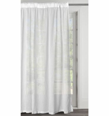 Korteks Crushed Plain Voile Curtain