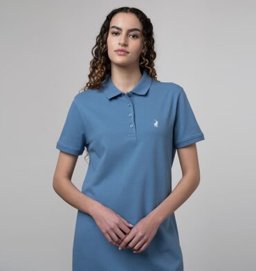 Polo Womens Kathy Golfer Dress Denim Blue