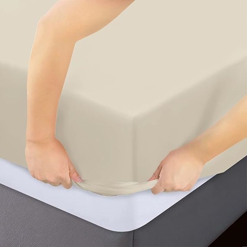 Simon Baker Fitted Sheet - Cream