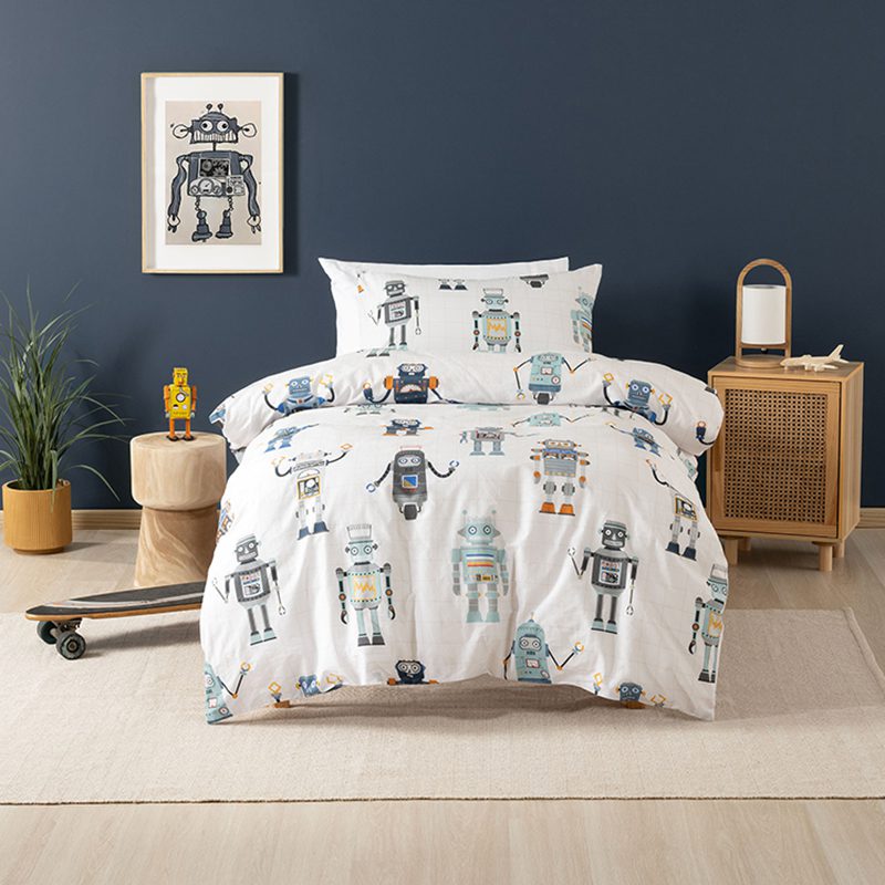 Linen House Retro Robot Multi Duvet Cover Set
