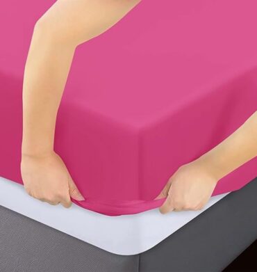 Simon Baker Fitted Sheet - Pink