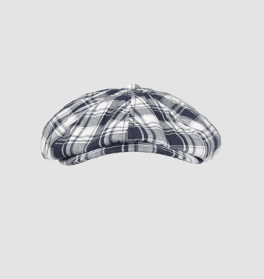 Pringle Oscar Check Newsboy Blue Cap