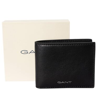 Gant Chevron Down Icon Bi-Fold Wallet Black