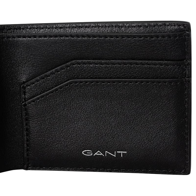 Chevron Down Icon Bi-fold Wallet Black