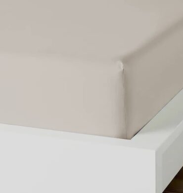 Horrockses Percale 180TC Fitted Sheet - Khaki