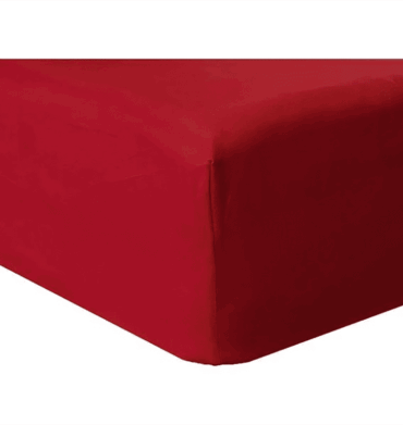 Horrockses T144 Polycotton Fitted Sheet Crimson