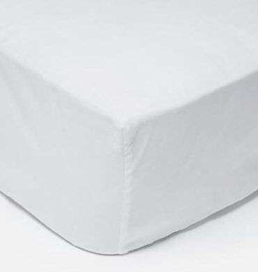 Horrockses T144 Polycotton Fitted Sheet White