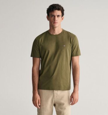 Gant Regular Fit Shield T-Shirt Green