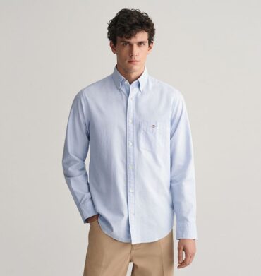 Gant Regular Fit Classic Oxford Shirt Blue