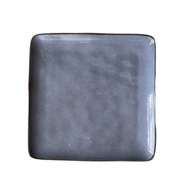 Ceramic Dinner Square Plate Blue/Grey 3024