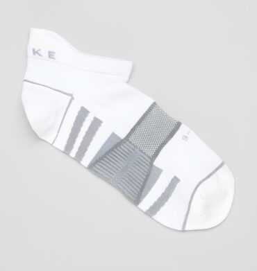Falke 8486 Hidden Dry Socks White and Grey