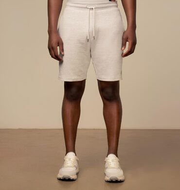 Polo Sport Logo Sweat Shorts Tee Grey Melange