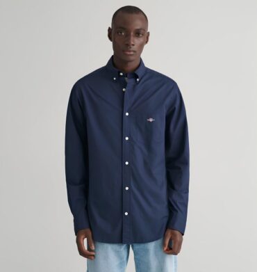 Gant Poplin Slim Shirt Marine
