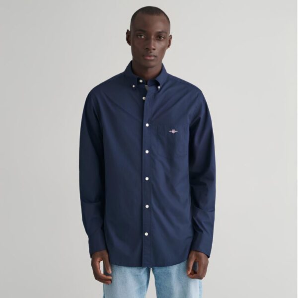 Gant Poplin Slim Shirt Marine