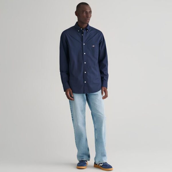 Gant Poplin Slim Shirt Marine - Image 2