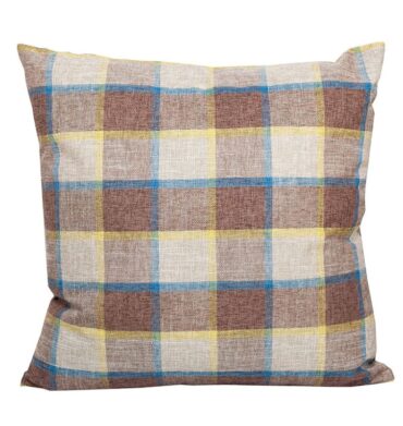 Linen House Checkmate Mocha 55 x 55cm Cushion