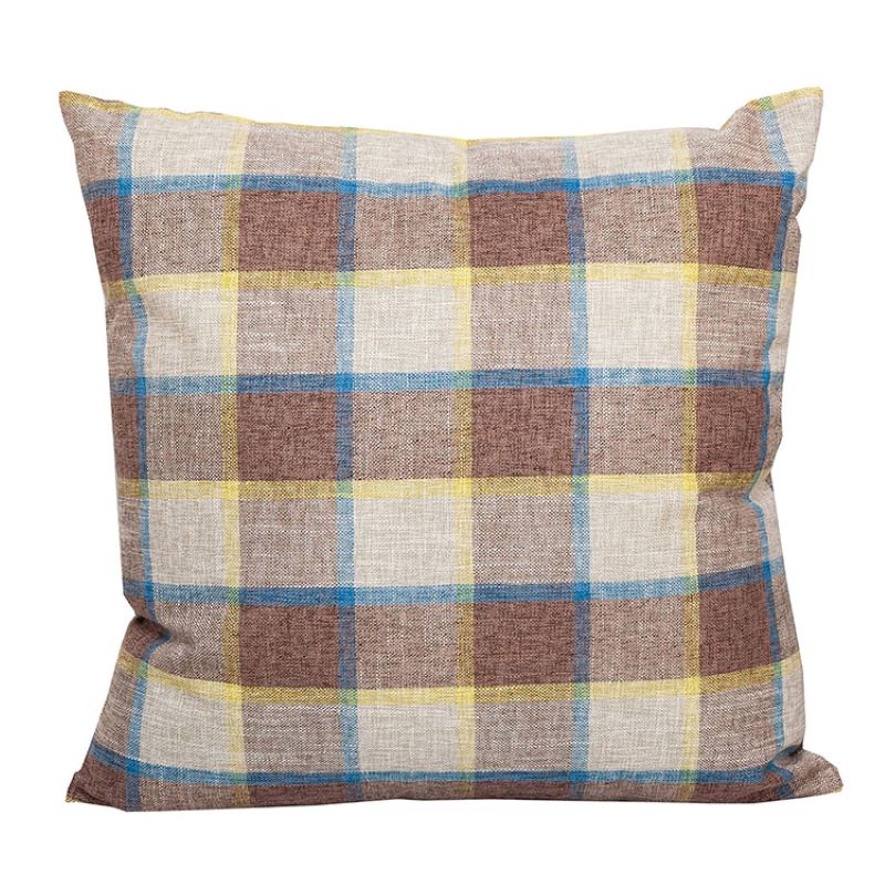Linen House Checkmate Mocha 55 x 55cm Cushion