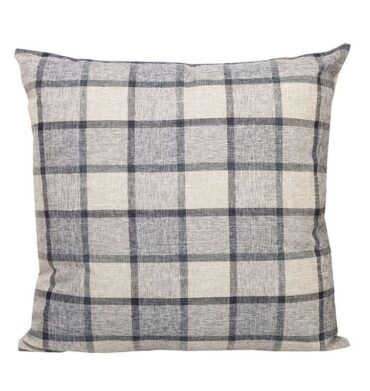 Linen House Checkmate Silver 55 x 55cm Cushion