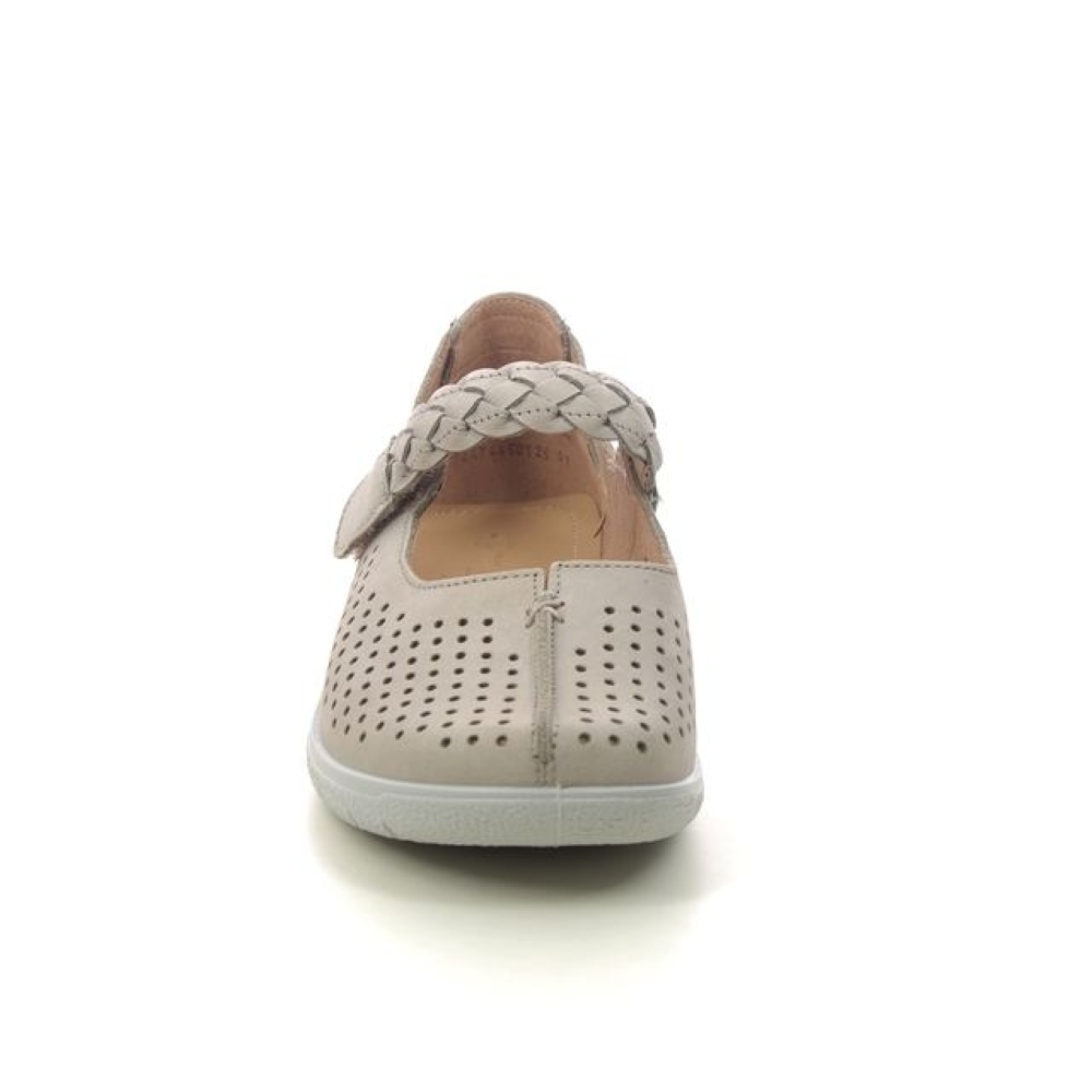 Hush Puppies B/Strap Doll Shoe-Taupe