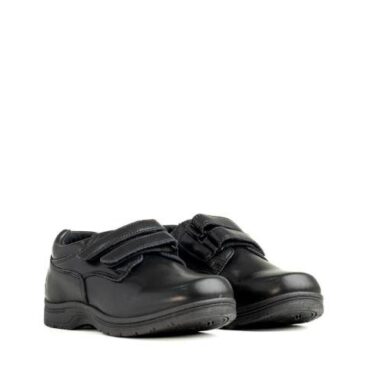Hush Puppies Scooter Boys Double Velcro Black