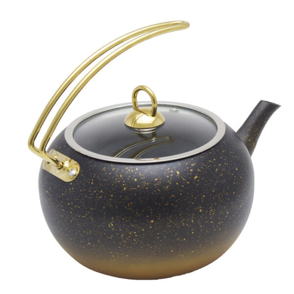 Teapot 1 Liter Black and Gold 8212 - Image 3