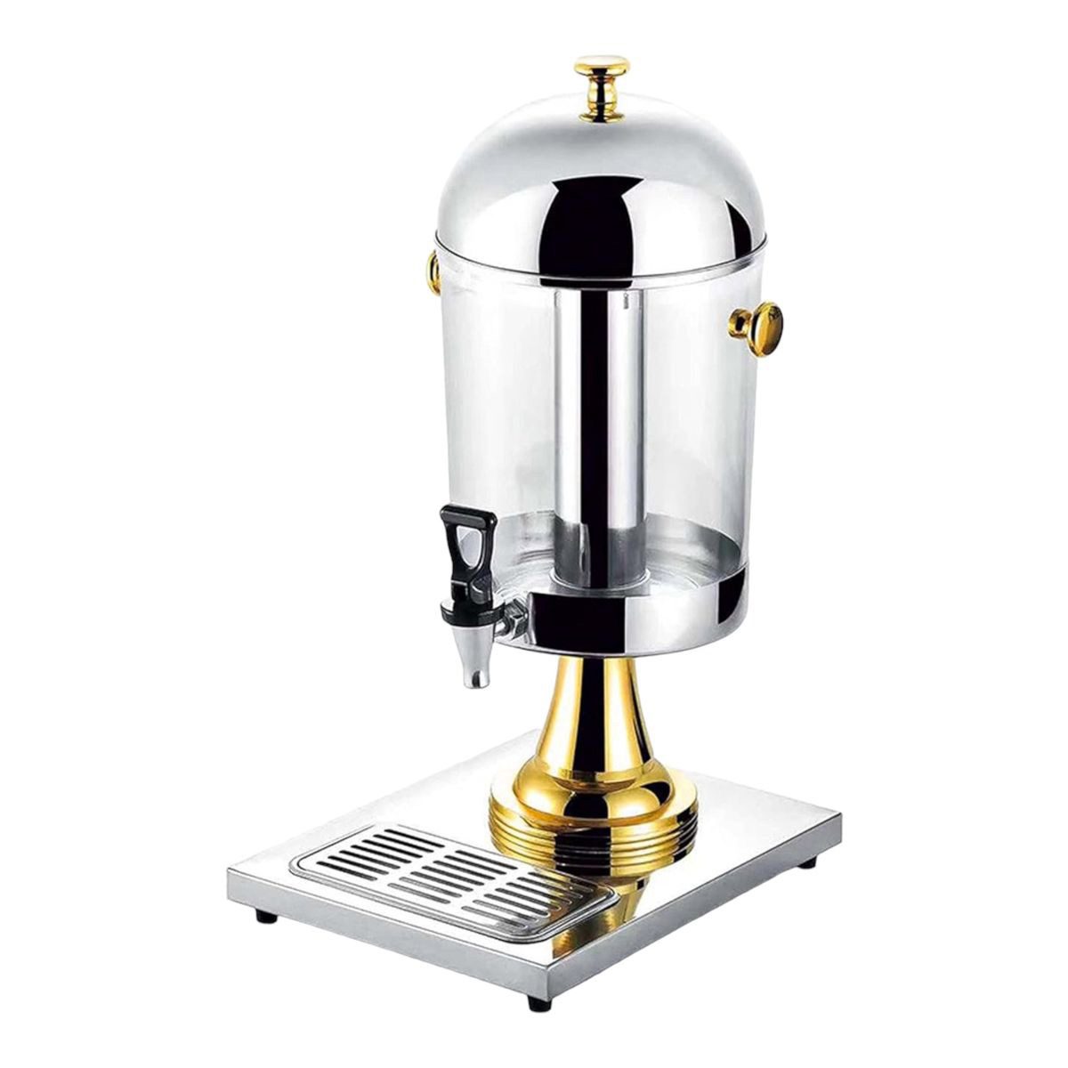 Beverage Dispenser 8Lt Gold Stand With Lid AD01605