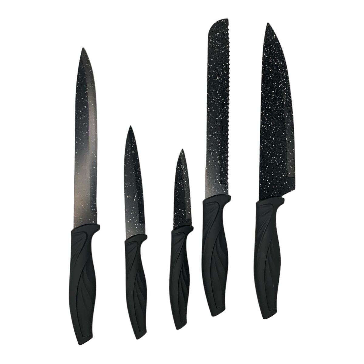 Knife Set 6pc Hause Roland Black AD09486 (1)
