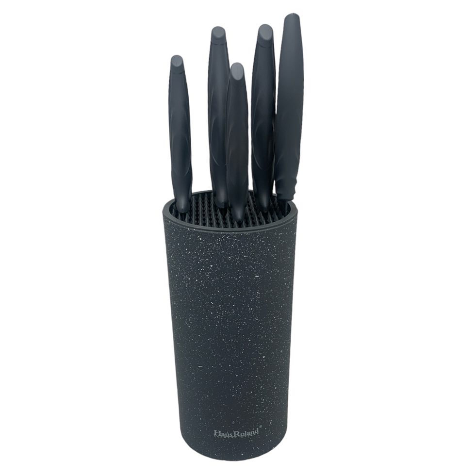 Knife Set 6pc Hause Roland Grey AD09488-HR618