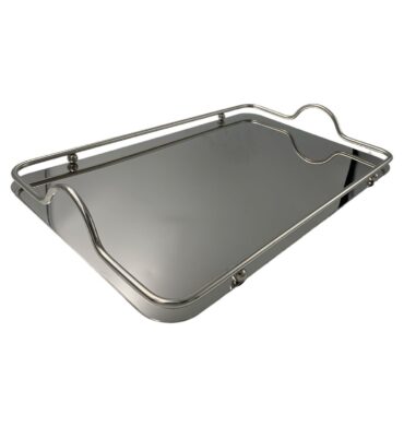 Tray Rectangle Stainless Steel Silver AD01091