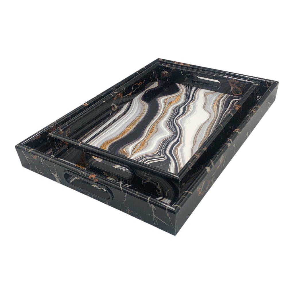 Tray Set 2pc Rectangle AD26032-702-4
