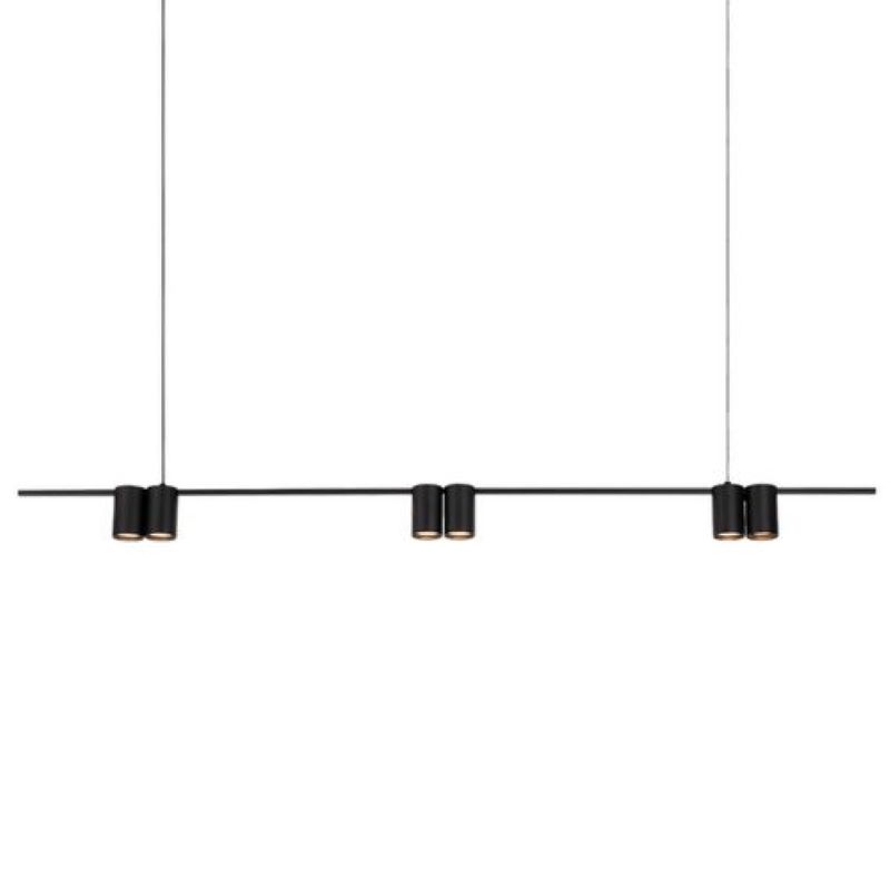8712.1 Occhio 6 Linear Pendant Black
