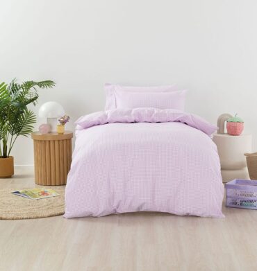 Linen House Jagger Lilac Duvet Cover Set