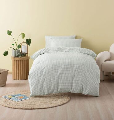 Linen House Jagger Sage Duvet Cover Set