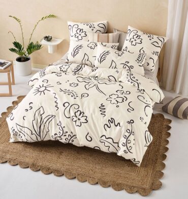 Linen House Kenzi Vanilla Duvet Cover Set