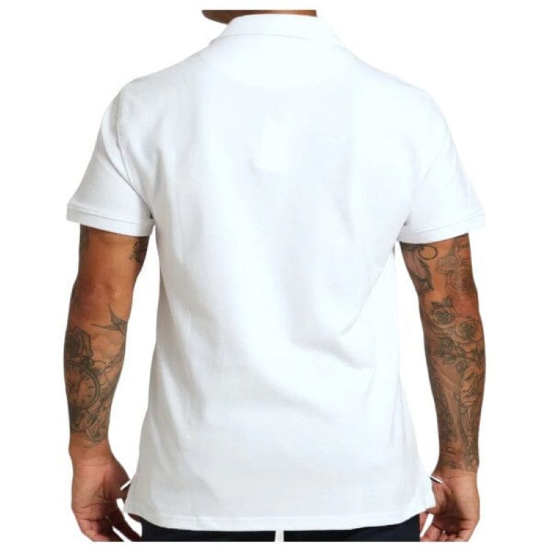 Mens Stretch Pique Short Golfer White (3)