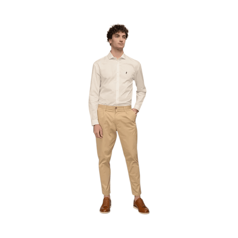 Polo Relaxed Fit Chino Khaki (4)
