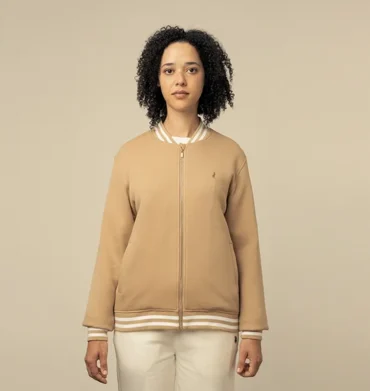 Polo Robyn Long Sleeve Bomber Jacket Camel
