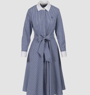 Pringle Gen Striped Shirt Dress Blue