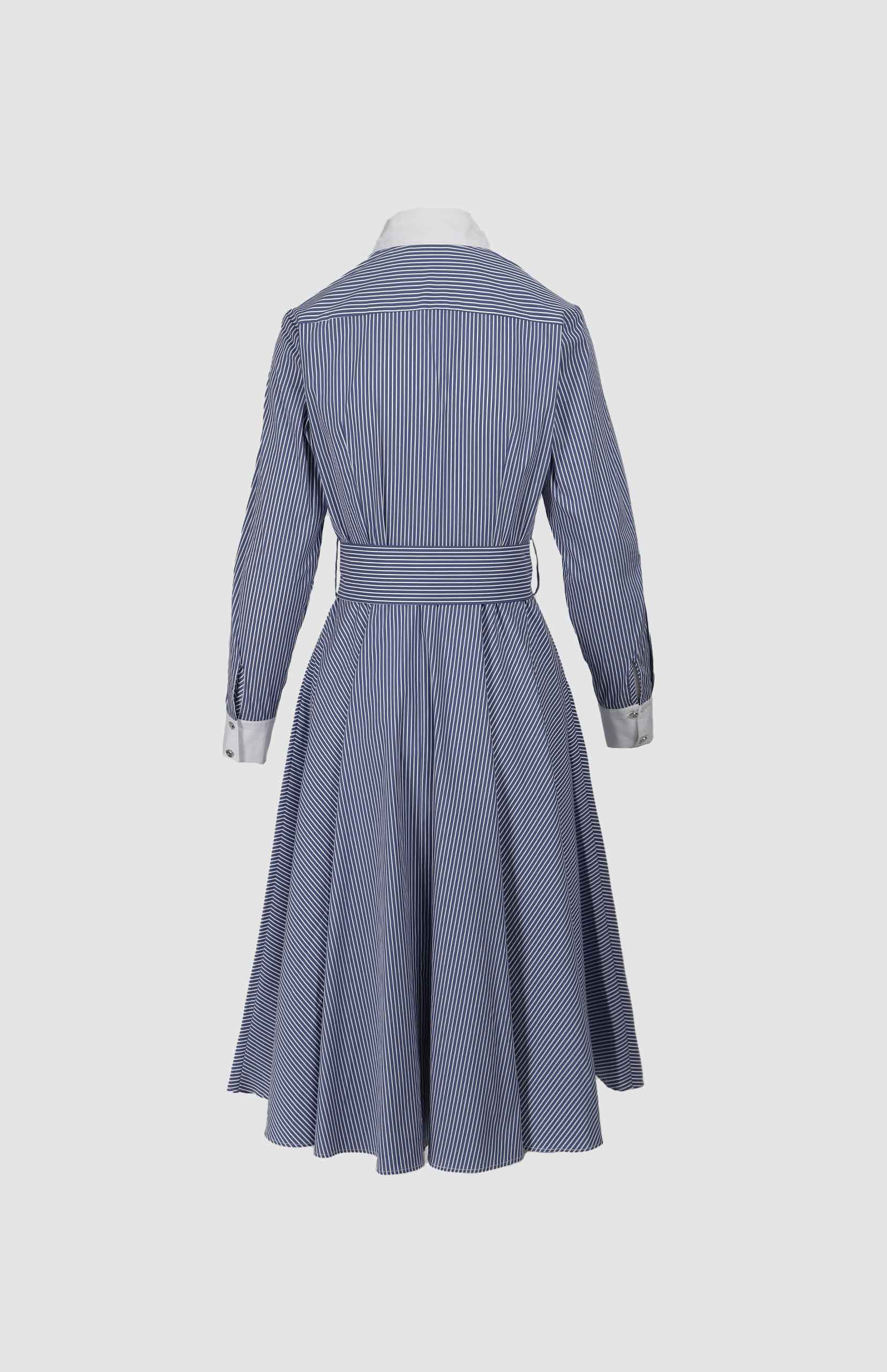 Pringle Gen Striped Shirt Dress Blue (5)