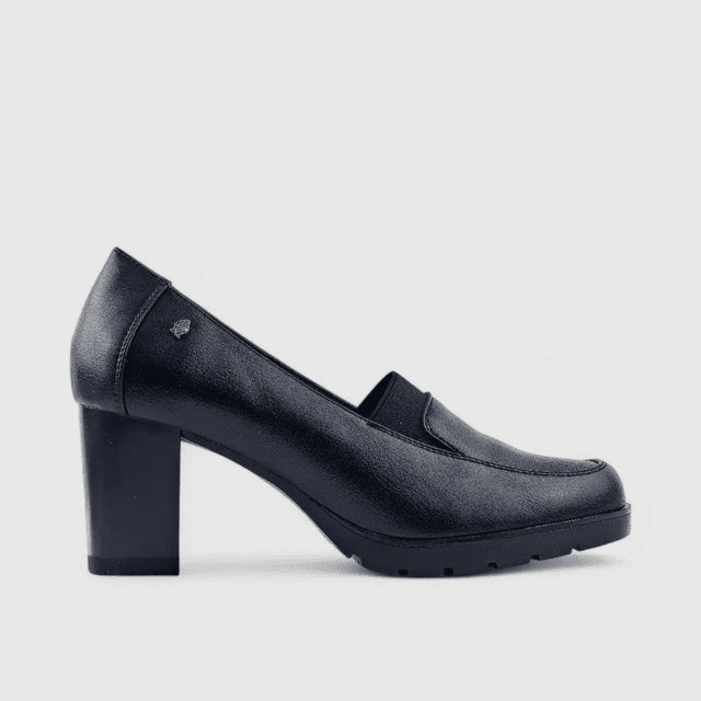 Hush Puppies Roma Block Heel Slip-On Black